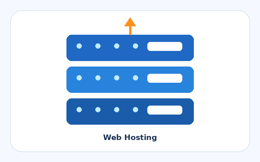 Web hosting service graphic